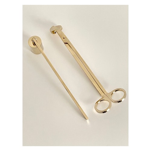 Stainless steel gold candle - stainless,