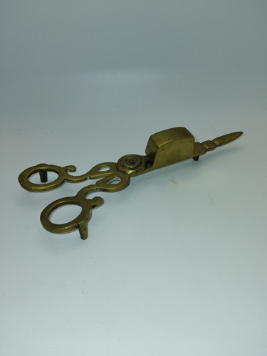 Antique brass candle snuffer - brass,
