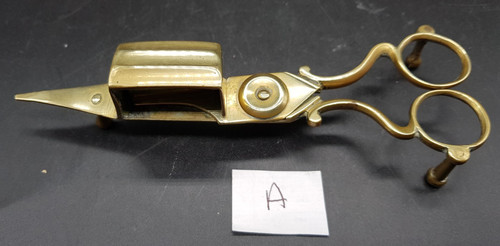 Vintage brass candle snuffer - vintage,