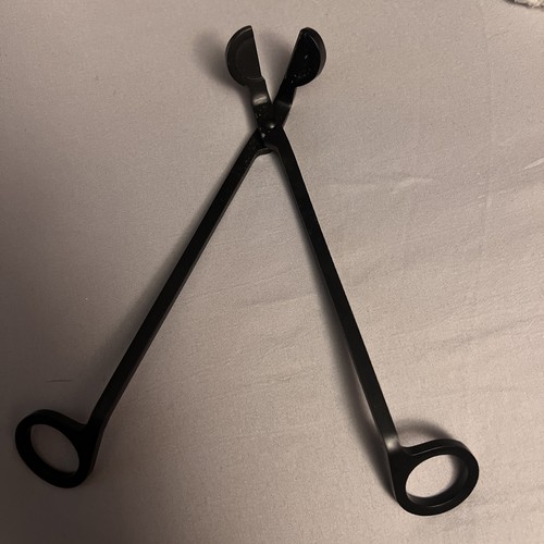 Black candle wick trimmer - black,