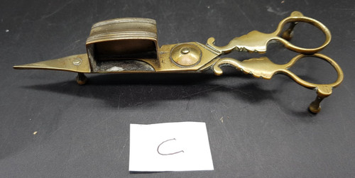 Vintage brass candle snuffer - vintage,